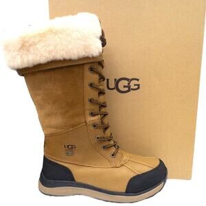 Authentic Ugg Adirondack III Tall Boot Chestnut Womens Waterproof Winter Snow